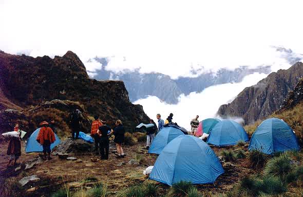 De mooiste campsite van de hele Inca Trail